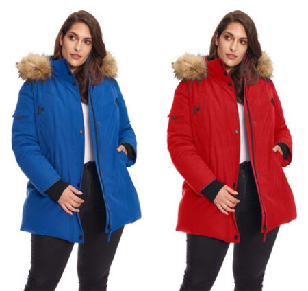 A lady wearing same and different color jacket an example of color correction service