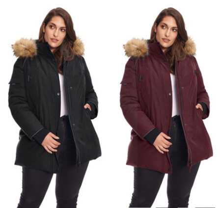 A lady wearing same and different color jacket an example of color correction service