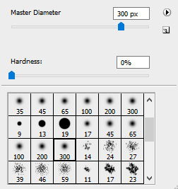 how to add shadow in photoshop Step 7 eraser setting