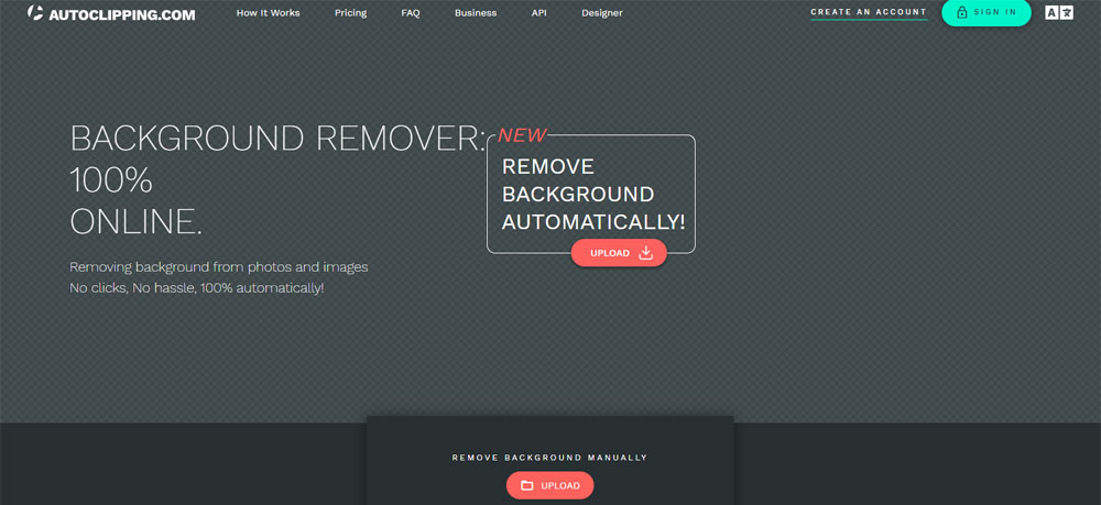 Auto clipping background remover online tools