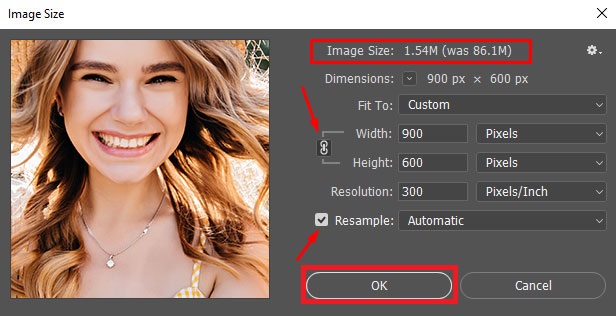 how to resize an image in photoshop cc resize step 3