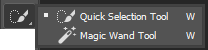 photoshop cc hidden tools under selection tool