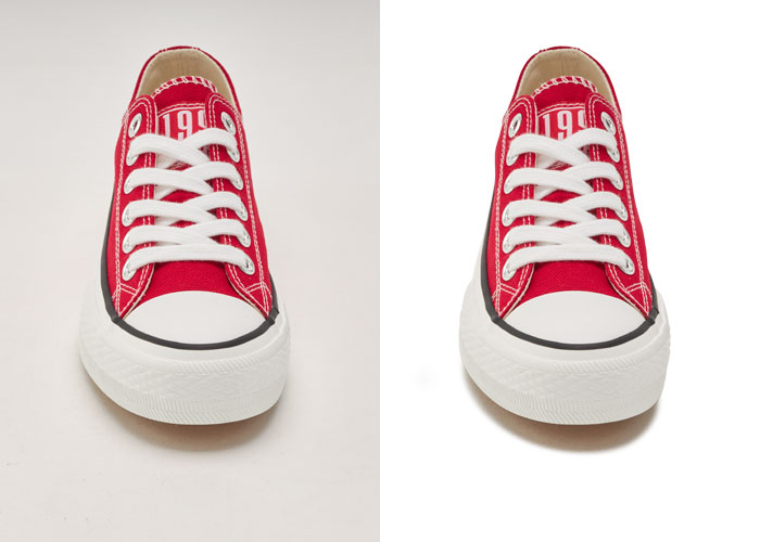 drop shadow service shoes before and after